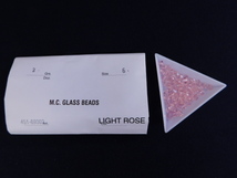 2453△未使用 チェコビーズ M.C.GLASS BEADS LIGHT ROSE ライトローズ SUPERIOR CRYSTAL_画像1