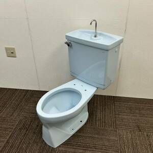 【美品】TOTO☆トイレ便器(床下排水)☆洋式便器「C720R」とタンク「S710B」のセット☆SM2(ソフトブルー)☆直接引き取り可