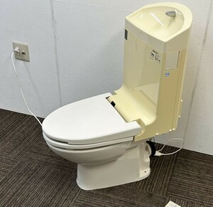 【中古】リモコン付TOTO 「壁排水」 ウォシュレット一体形便器 TCF9031LE #SC1(パステルアイボリー）☆引き取り可