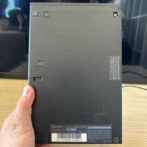 A11 SONY PlayStation2 チャコールブラック SCPH-70000 薄型 動作確認済み 動作良好 封印シール有り 中古品_画像2