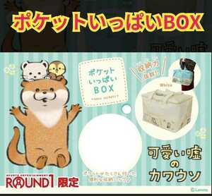 可愛い嘘のカワウソ ポケットいっぱいBOX　白柄