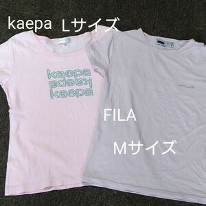 レディーススポーツウェア【M.L　Size】２枚セット 　半袖Tシャツ