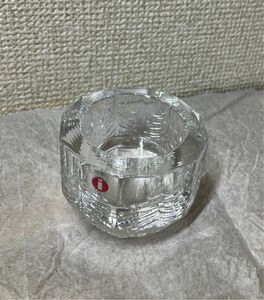 美品 シール付 北欧 フィンランド製 iittala イッタラ kuusi キャンドルホルダー クリア