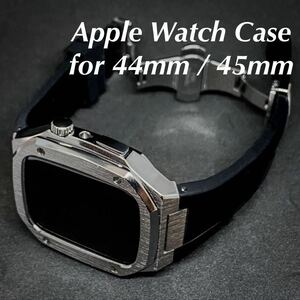 Apple Watch Apple watch 44mm 45mm stainless steel custom silver Raver band breath metallic belt Golden concept manner 