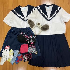 5 5 未使用品 コスプレ衣装 制服上下セット 靴下 まとめ 匿名発送