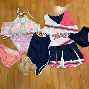 8 0 コスプレ衣装 ビキニ 水着 チアガール ユニフォーム 女性用 匿名配送 の画像1