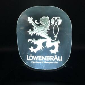 パブ サイン　電飾サイン　ローベンブロイ ビール 　（LOWENBRAU BERR ）ビンテージ 1970'ｓ ドイツビール 店舗什器 バー 看板