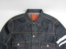 MOMOTARO JEANS 桃太郎ジーンズ 2105SP 出陣 2nd デニムジャケット ジージャン ワンウォッシュ 徳能インディゴ サイス：40 ◆FG7041_画像2