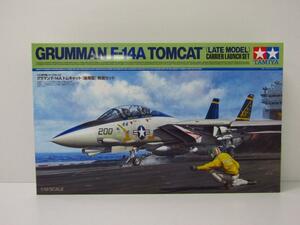 TAMIYA タミヤ 1/48 グラマン F-14A トムキャット（後期型）発艦セット プラモデル 未組立品 ◆ TY14122