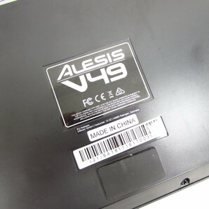 ALESIS アレシス V49 MIDIキーボード 49鍵盤 8パッド ※ジャンク品 〓2887の画像7