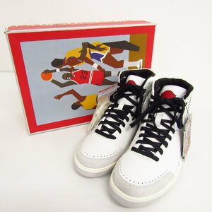 未使用 NINA CHANEL ABNEY × NIKE ナイキ AIR JORDAN 2 RETRO SE ”White and Gym Red” DQ0558-160 SIZE:24.5cm スニーカー 靴 〓A9097