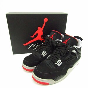 NIKE ナイキ AIR JORDAN 4 RETRO ”Bred 2019” 308497-060 SIZE:27.5cm スニーカー 靴 〓A9700