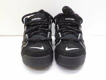 未使用 ナイキ NIKE × AMBUSH AIR MORE UPTEMPO LOW SP Black and white FB1299-001 23.5cm 靴 スニーカー △WT2812_画像2