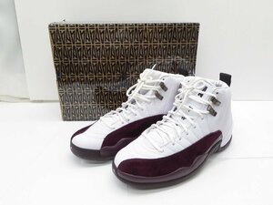 WMNS A MA MANIÉRE × AIR JORDAN 12 "WHITE AND BURGUNDY CRUSH" DV6989-100 （ホワイト/バーガンディクラッシュ/ブラック）