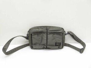 PORTER ポーター TANKER ショルダーバッグ XS シルバーグレー 鞄 BAG △WB851