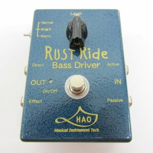 HAO RUST Ride Bass Driver エフェクター 動作OK ▼G4293の画像2