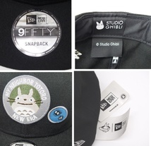 NEWERA × ジブリ となりのトトロ CAP タグ付き ブラック 帽子 中古 ∴WC216_画像2