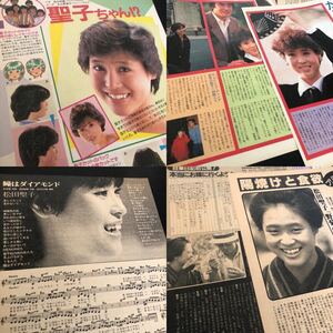 0102-1 レア切り抜き　松田聖子　当時もの