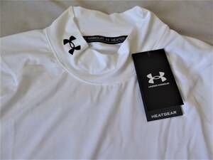 UNDER ARMOUR アンダーアーマー HEATGEAR ハイネック長袖コンプレッションシャツ　XXL　白　②　