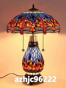 超人気☆ステンドランプ ステンドグラス 花柄 レトロな雰囲気 ティファニー 瑠璃 テーブルスタンド 照明 室内装飾