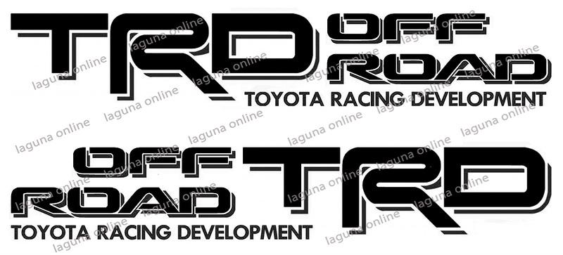 TRD　OFFROAD　カッティングステッカー　左右1セット　各サイズあります　4