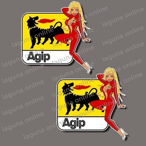 ☆即納☆　Agip　アジップ ピンナップガール　ステッカー　デカール　並行輸入 2