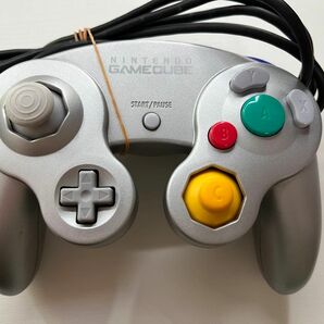 美品！動作確認済み ゲームキューブ ゲームキューブコントローラー GC シルバー