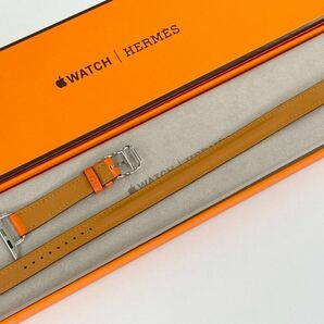 ☆希少 ほぼ未使用 即決 Apple watch HERMES エルメス ドゥブルトゥール オレンジ 41mm 40mm アトラージュ アップルウォッチ 571の画像5