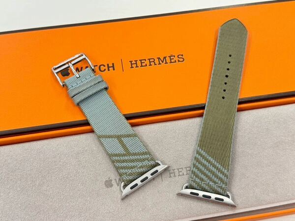 ☆即決 Apple Watch Hermes 45mm 44mm ジャンピング ブルーラン ヴェール ヴェロネーズ シンプルトゥール アップルウォッチ エルメス 486