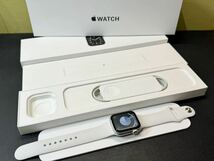 ☆即決 美品 初めての方もオススメ Apple Watch SE 40mm シルバーアルミニウム ホワイトスポーツ アップルウォッチ 536_画像2