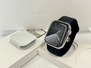 ☆即決 ケア+ 美品 バッテリー100% シルバーステンレス Apple Watch series9 45mm アップルウォッチ GPS+Cellular シリーズ9 635