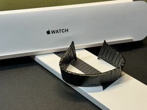 ☆即決 純正 Apple watch リンクブレスレット ブラックステンレス 42mm 44mm 45mm ステンレス アップルウォッチ リンクブレス 249