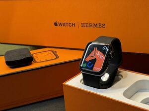 ☆即決 美品 バッテリー94％ Apple Watch series5 HERMES 40mm ブラック 本体 アップルウォッチ エルメス 黒 GPS+Cellular 476