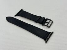 ☆即決 HERMES Apple Watch 41mm 40mm ブラック 黒 シンプルトゥール レザーストラップ アップルウォッチ エルメス レザーバンド 497_画像4