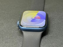 ☆即決 Apple Watch series7 45mm 青 ブルーアルミニウム アップルウォッチ GPSモデル シリーズ7 550_画像5