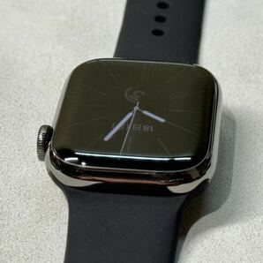 ☆即決 バッテリー100% 美品 Series8 Apple Watch 41mm グラファイトステンレス アップルウォッチ GPS+Cellularモデル シリーズ8 548の画像5