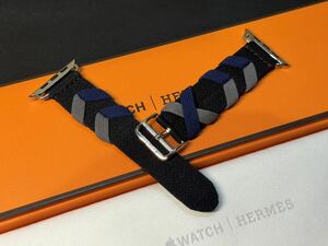 ☆即決 未使用 Apple watch HERMES エルメス ブリドン 黒 シンプルトゥール 45mm 44mm 42mm アップルウォッチ 純正 590