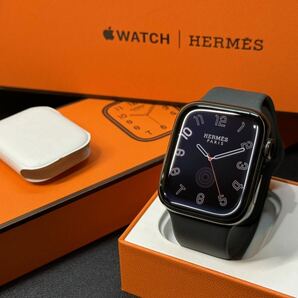 ☆即決 美品 バッテリー99% Apple Watch series8 HERMES 45mm アップルウォッチ エルメス Cellular 黒 ブラックステンレス シリーズ8 521の画像1