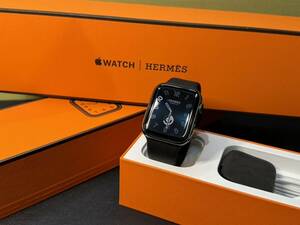 ☆即決 Apple Watch series5 HERMES 44mm アップルウォッチ エルメス GPS+Cellular 黒 ブラックステンレス シリーズ6 626