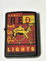 95年製 キャメル　KAMEL RED　ZIPPO ブラック 未使用_画像2