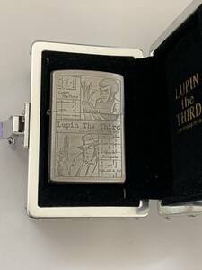 2001年　ルパンⅢ世 　金庫　ルパン&銭形　ZIPPO　未使用　保証書　外箱なし