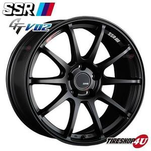 送料無料 SSR GTV02 17インチ 17x7.0J 5/114.3 +42 FB フラットブラック 新品ホイール1本価格