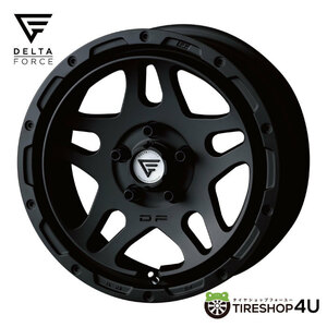 デルタフォース オーバーランダー 16x7.0J 5/114.3 +35 MAT BLACK マットブラック DELTA FORCE OVERLANDER 新品1本価格