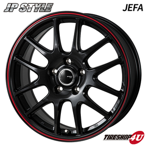 MONZA JAPAN JP-STYLE ジェファ JEFA 17x7.0J 5/100 +50 ブラック 新品ホイール1本価格 モンツァ ジャパン 17インチ