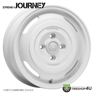 XTREME-J JOURNEY 14x4.5J 4/100 +43 グロスホワイト 14インチ 軽バン/軽トラ/軽カー 新品ホイール1本価格