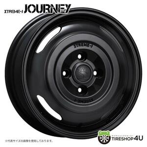 XTREME-J JOURNEY 14x4.5J 4/100 +43 サテンブラック 14インチ 軽バン/軽トラ/軽カー 新品ホイール1本価格