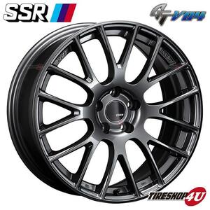 送料無料 SSR GTV04 18x8.5J 5/114.3 +45 メタリックグレー 新品ホイール1本価格