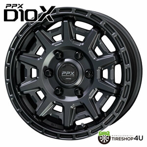 PPX D10X 15x6.0 6/139.7 +44 マットダークガンメタリック NV350 キャラバン 15インチ