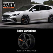 RAYS gramLIGHTS 57CR SPEC-D 18x8.5J 5/114.3 +37 AZZ マットスーパーダークガンメタ 新品ホイール1本価格_画像2