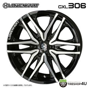 Lowenhart GXL306 20x8.5J 6/139.7 +20 BP ブラックポリッシュ 新品ホイール1本価格